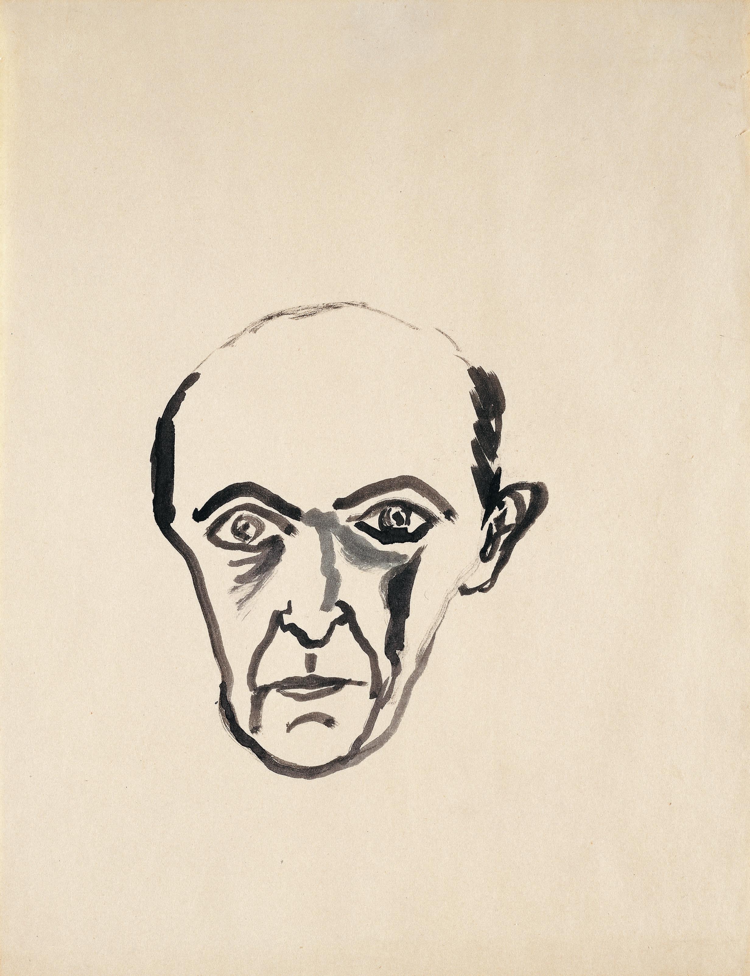 Arnold Schönberg Self-portrait / Selbstportrait, 1944